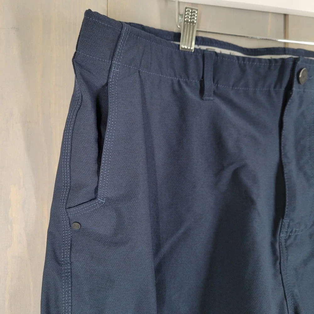 Maven Co-Op Cargo Shorts Mens‎ 42 Navy Blue Performance Golf Athletic MV00091M